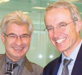 Stephan Neuburger, MD Krohne, together with Michel Crochon, VP customer & market Schneider Electric